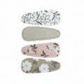 Fabric Hair Clip Snap Barrettes (4)