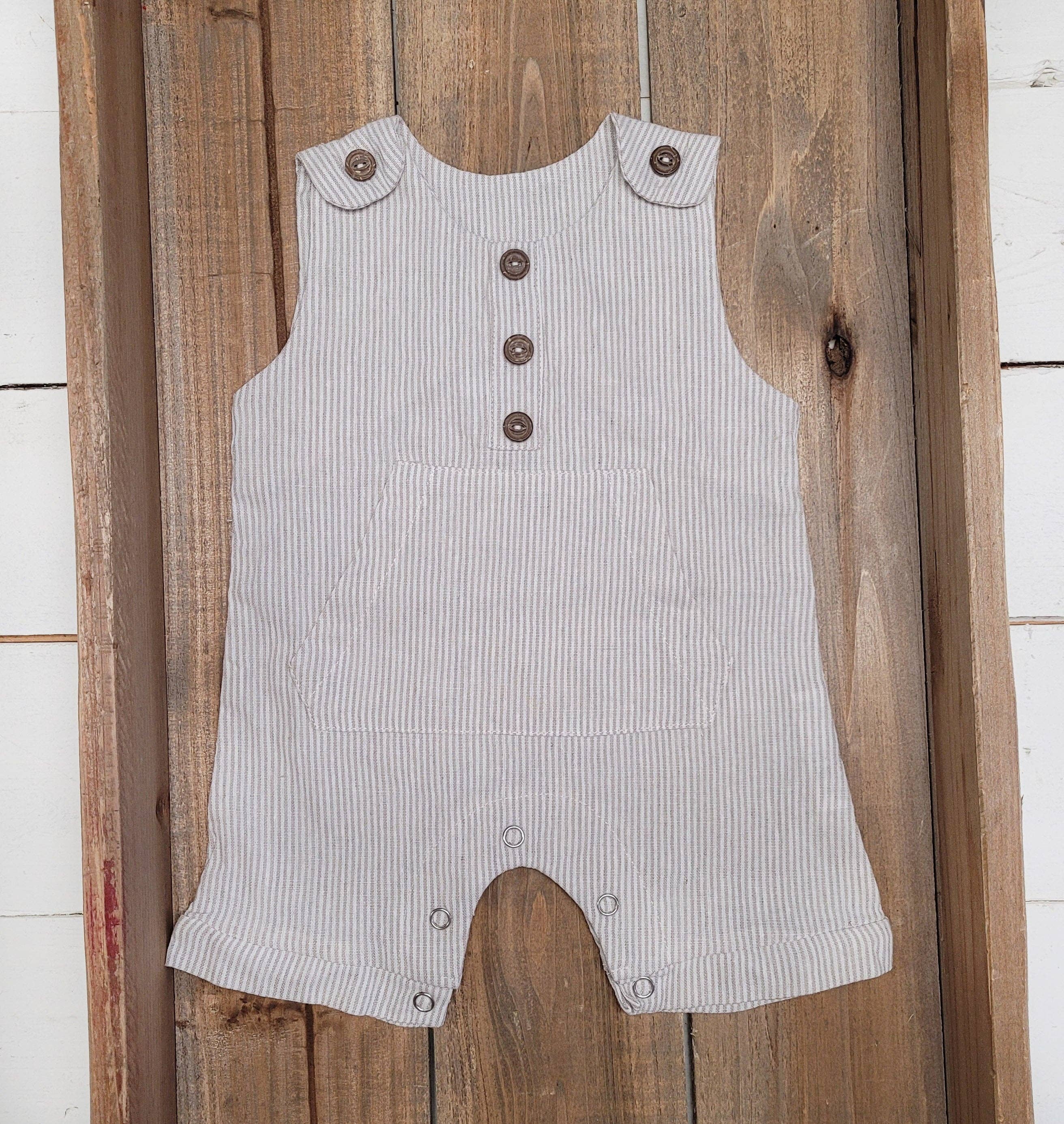 Baby Boys Classic Pierre Summer Linen Romper