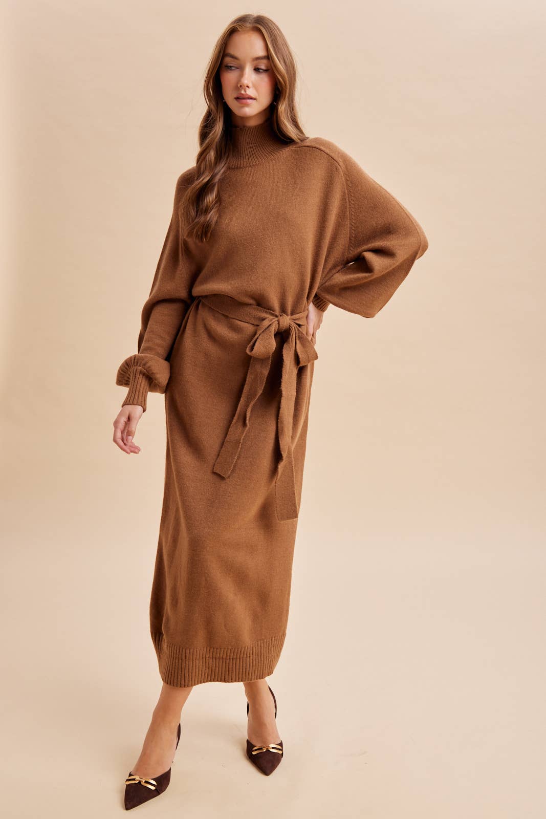 Turtleneck Sweater Dress