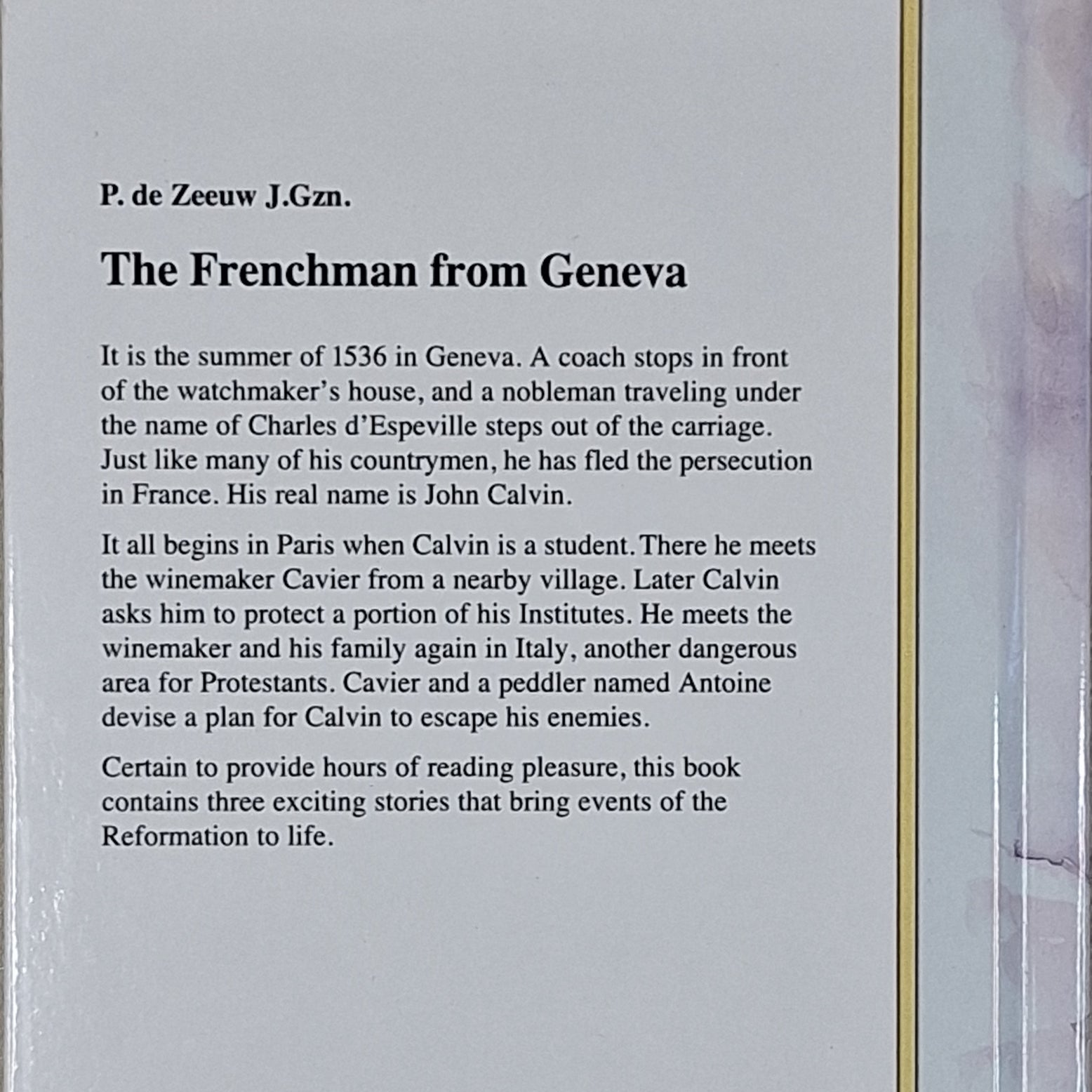The Frenchman from Geneva - P. de Zeeuw