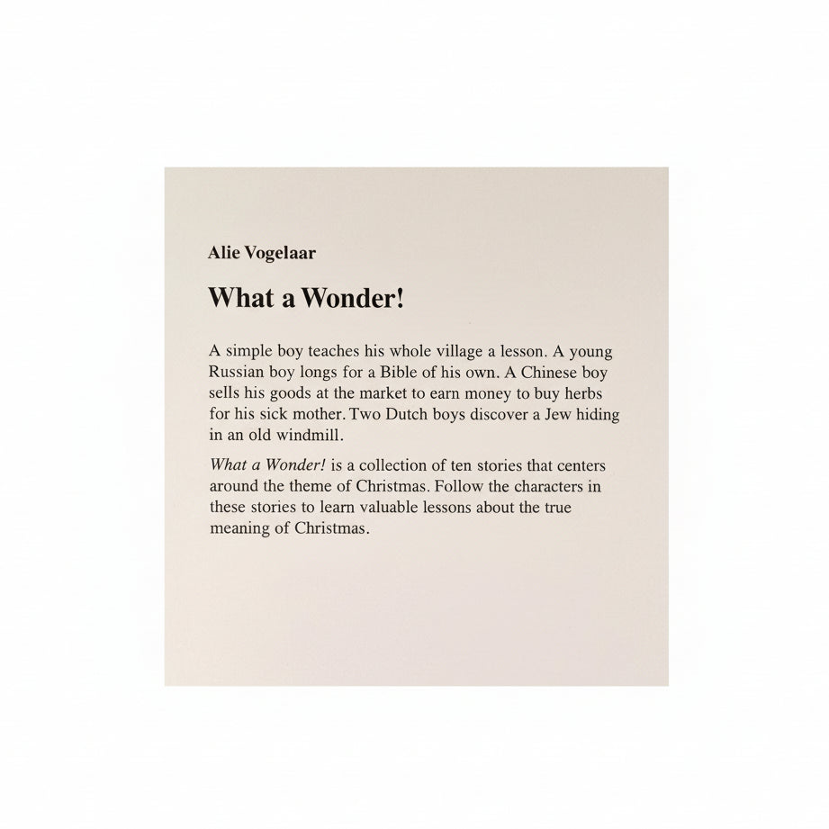 What a Wonder - Alie Vogelaar