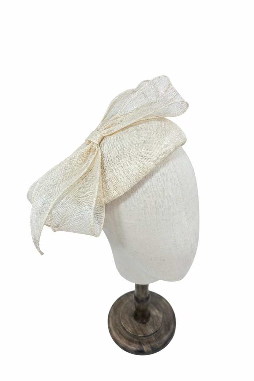 Rentals - Cream Sinamay Fascinator