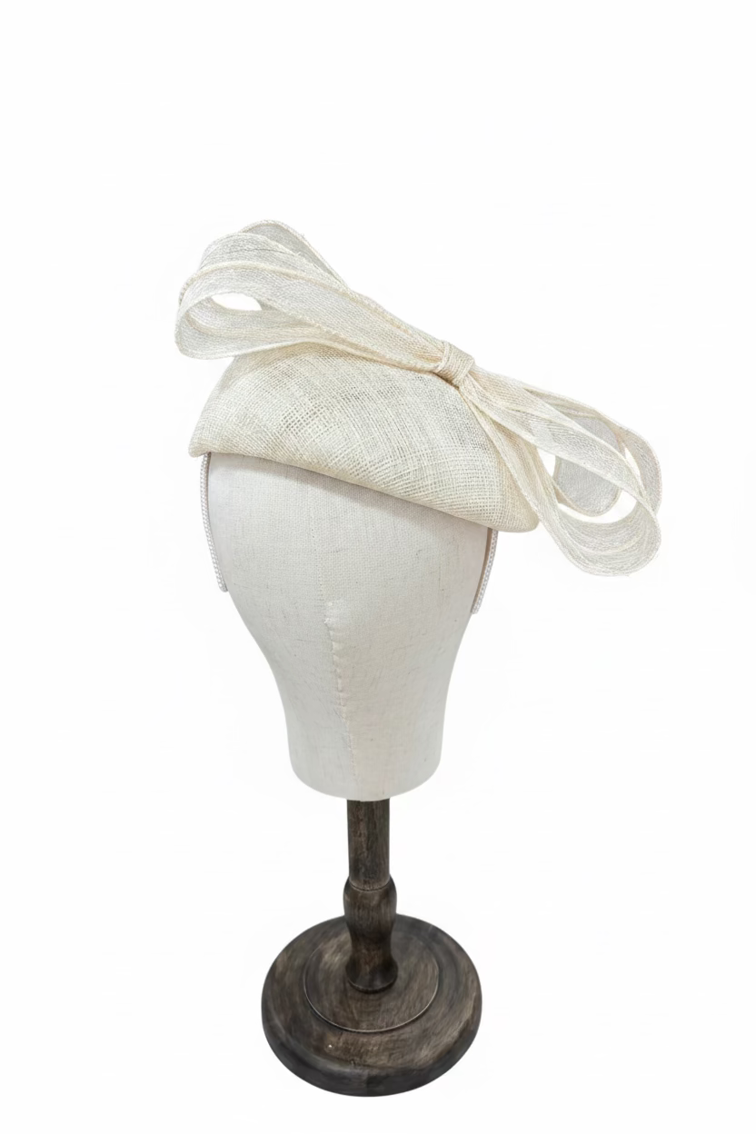 Rentals - Cream Sinamay Fascinator