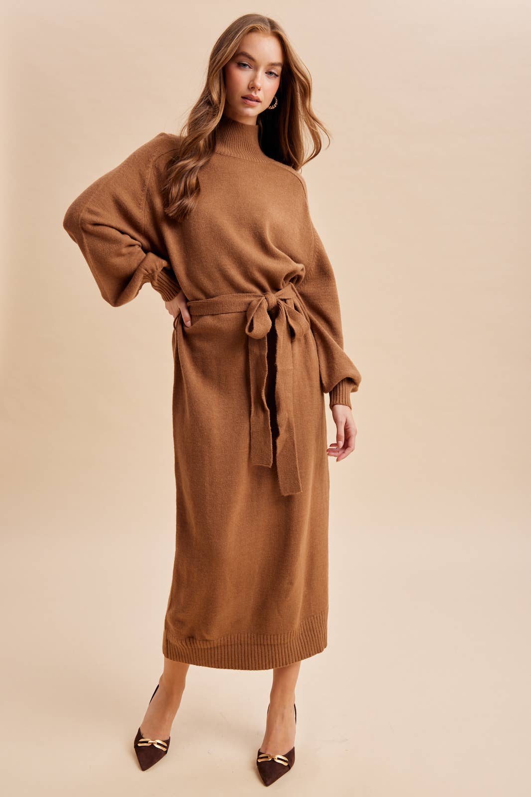 Turtleneck Sweater Dress