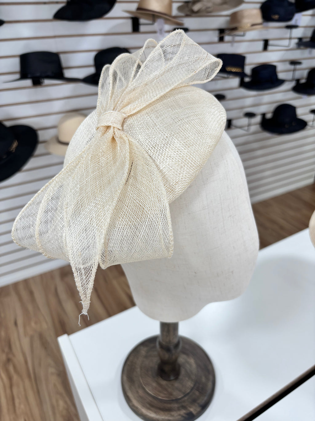 Rentals - Cream Sinamay Fascinator