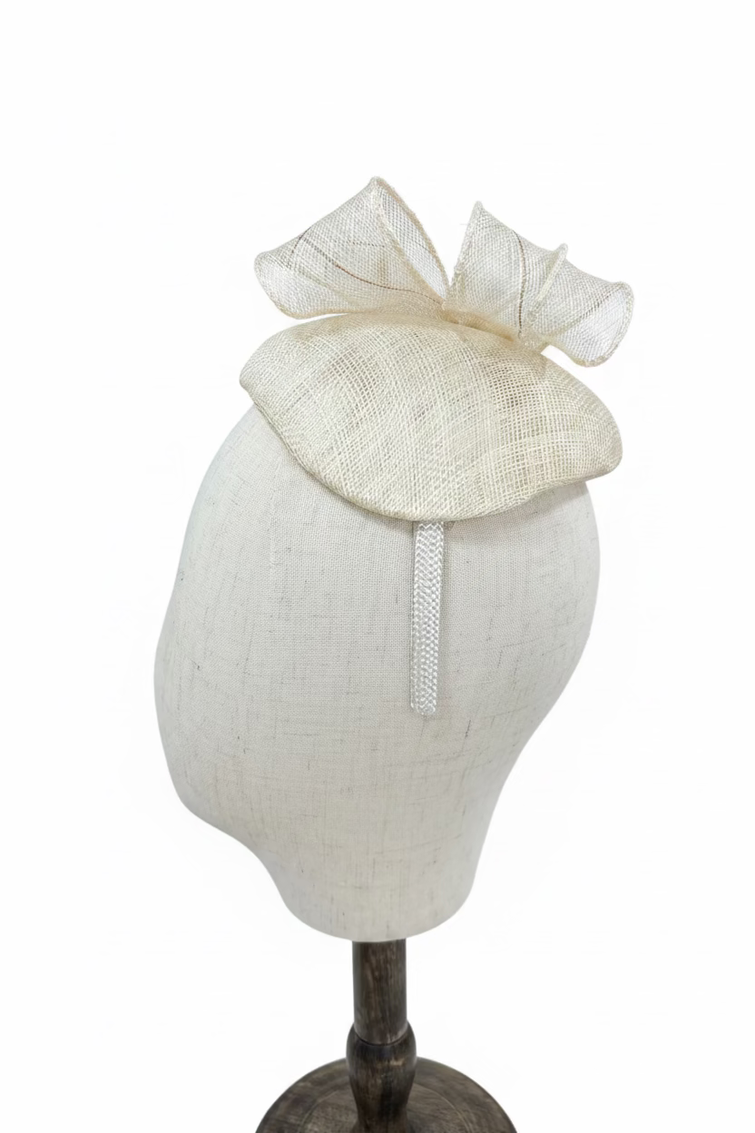 Rentals - Cream Sinamay Fascinator