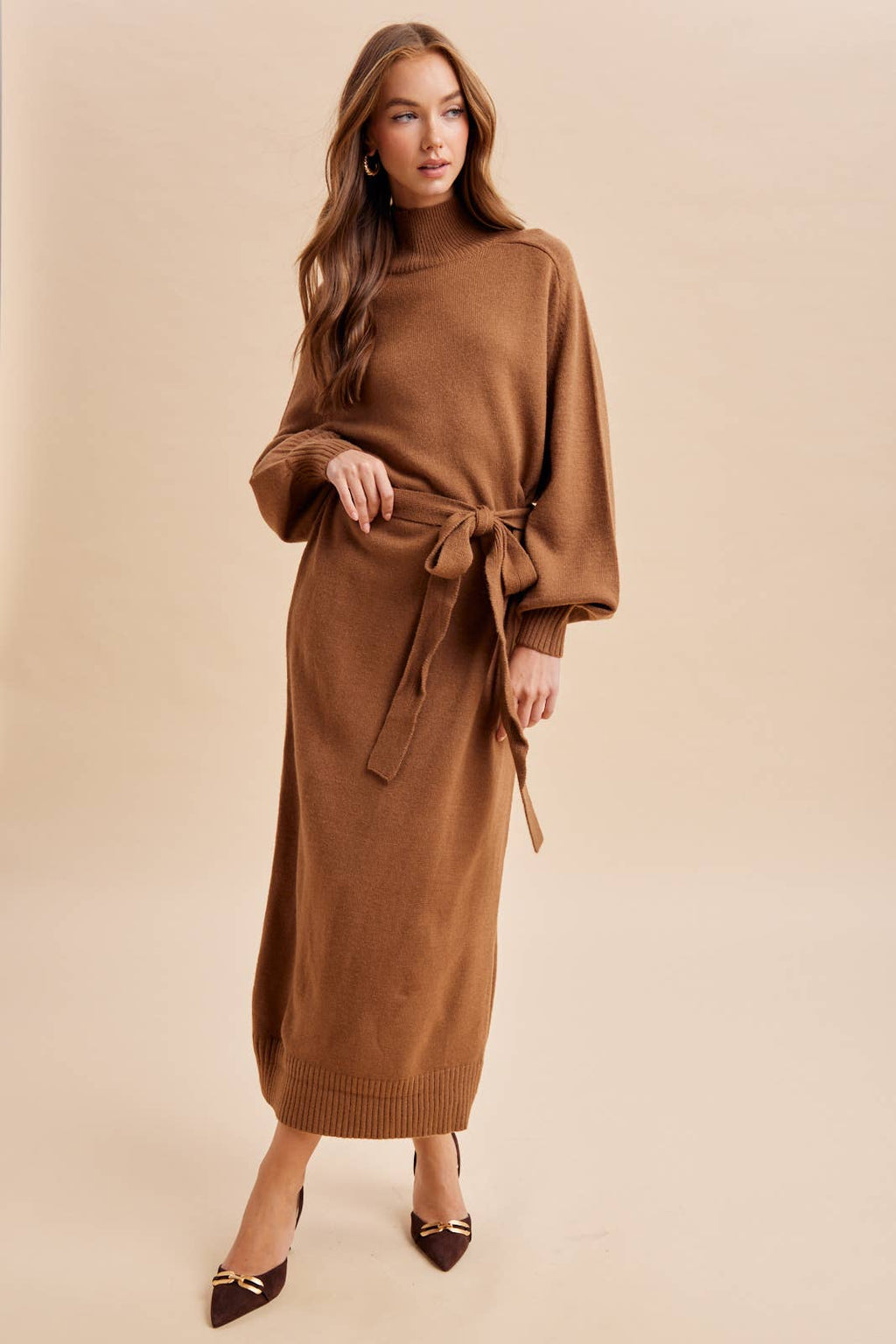 Turtleneck Sweater Dress