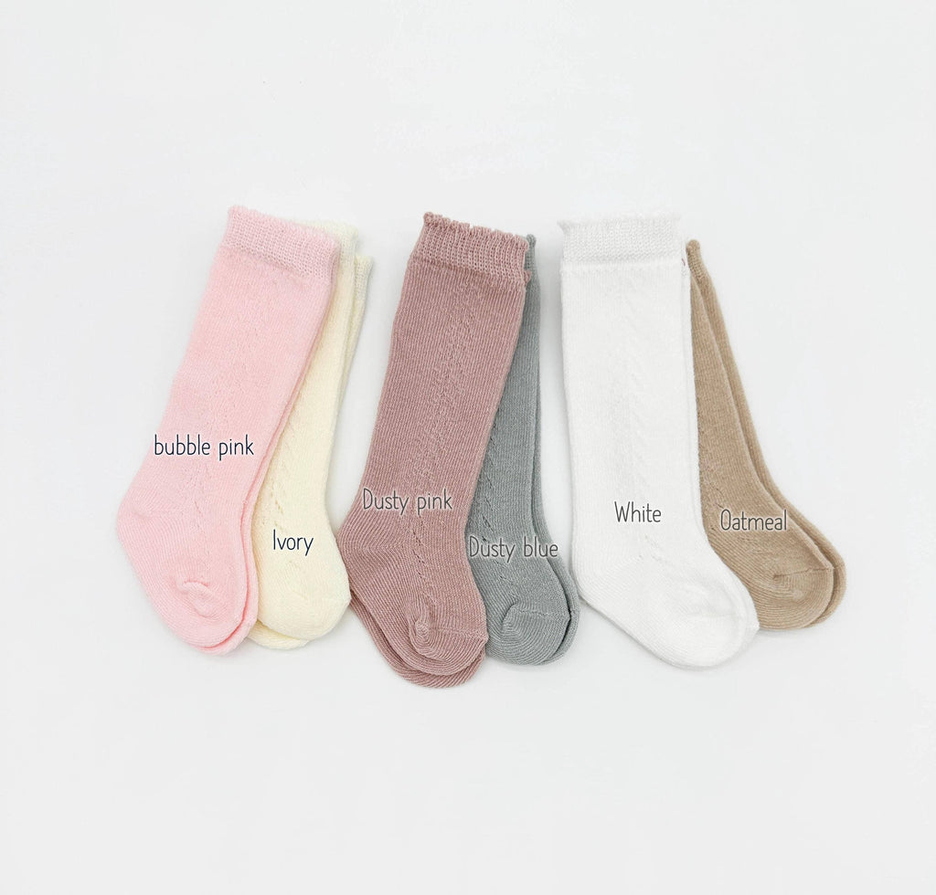 French Lace Knee High Socks Baby/Girls