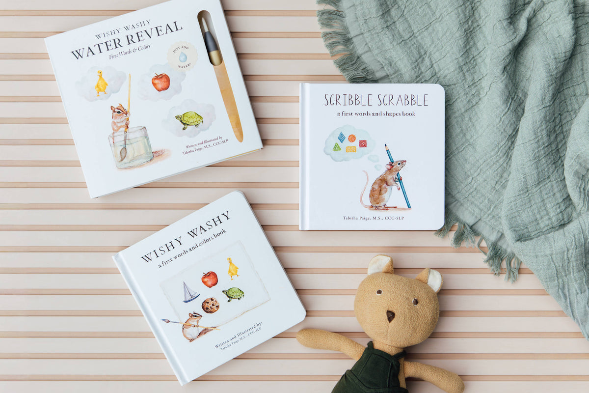 Squibble Rabblet Scribble Scrabble: A Board Book of First Words – Cotton and Lily Boutique