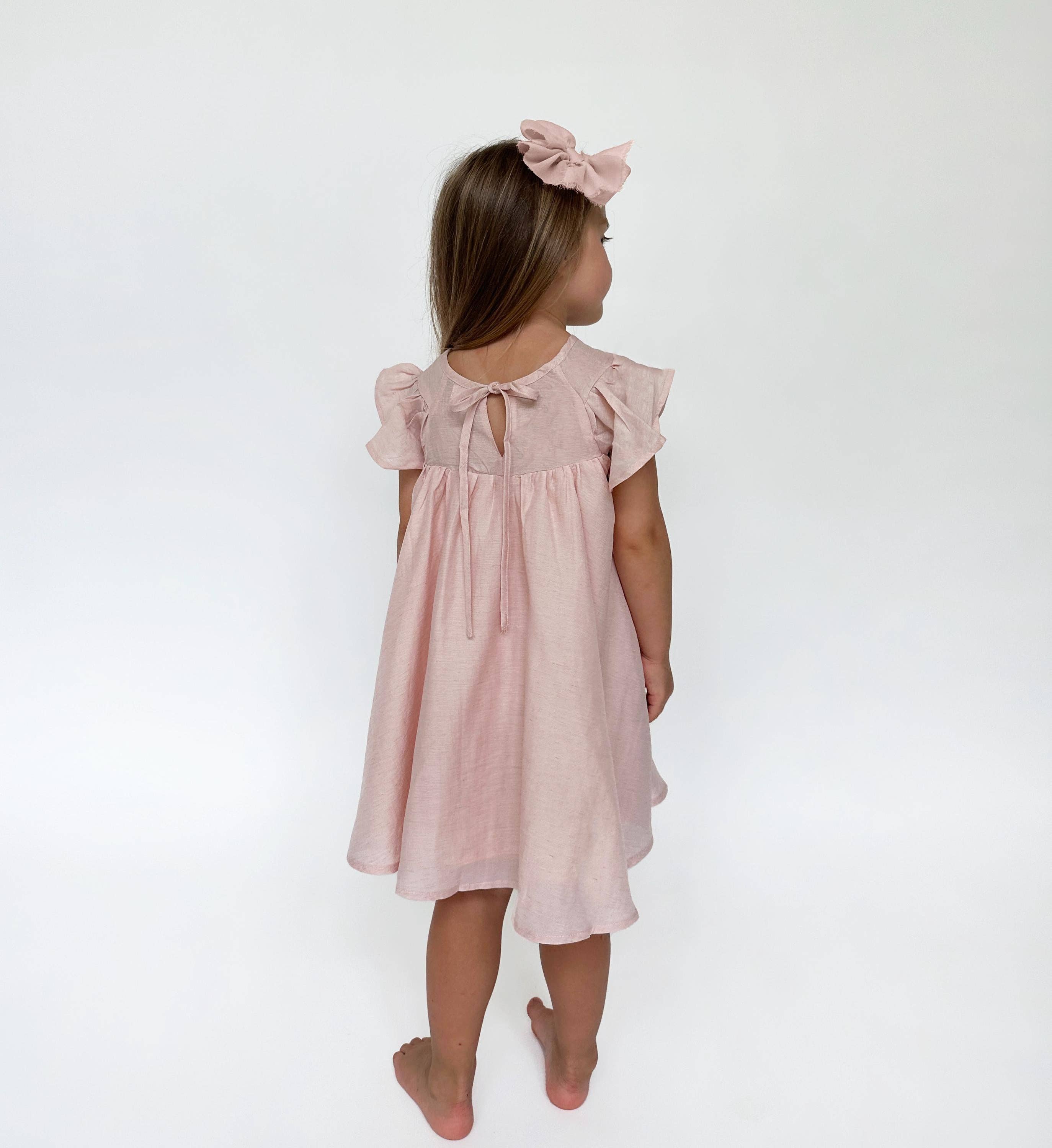 Girls Fiona Dress with Bow