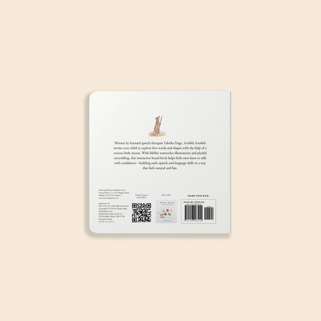 Scribble Scrabble: A Board Book of First Words