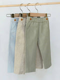 Boys Linen Dress Pants with suspenders
