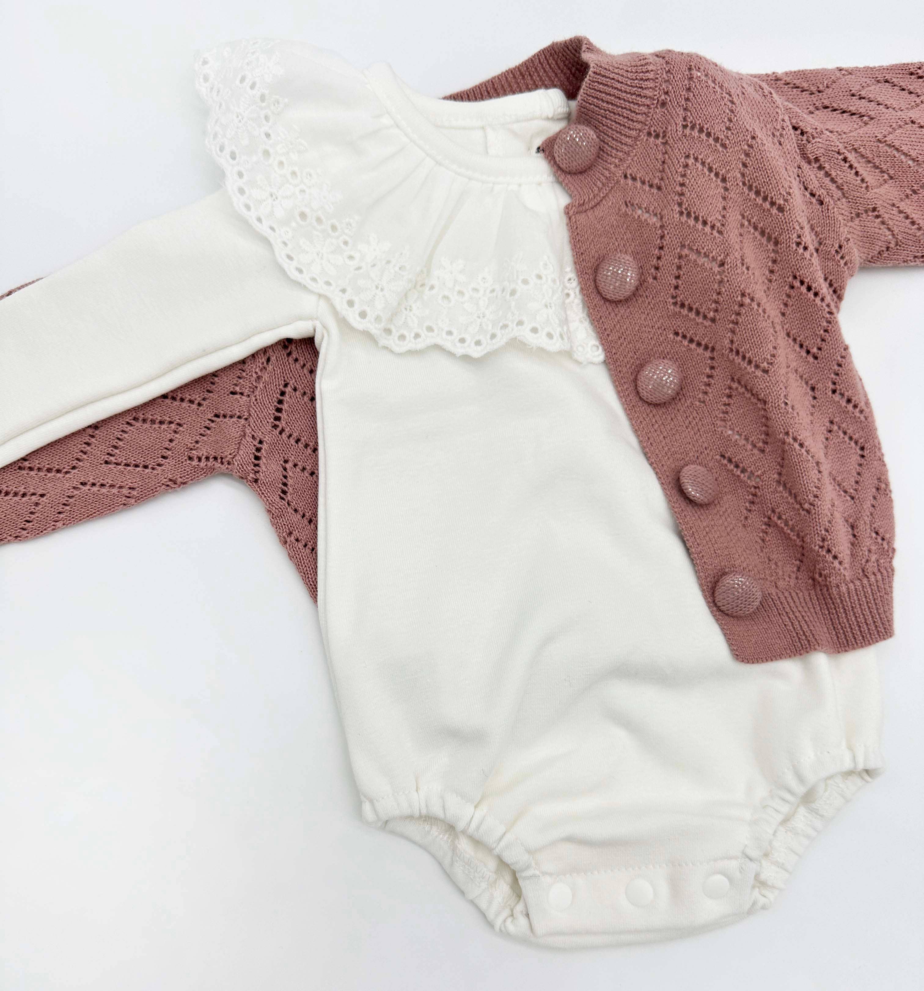 Ruffle Collar White Bodysuit One piece