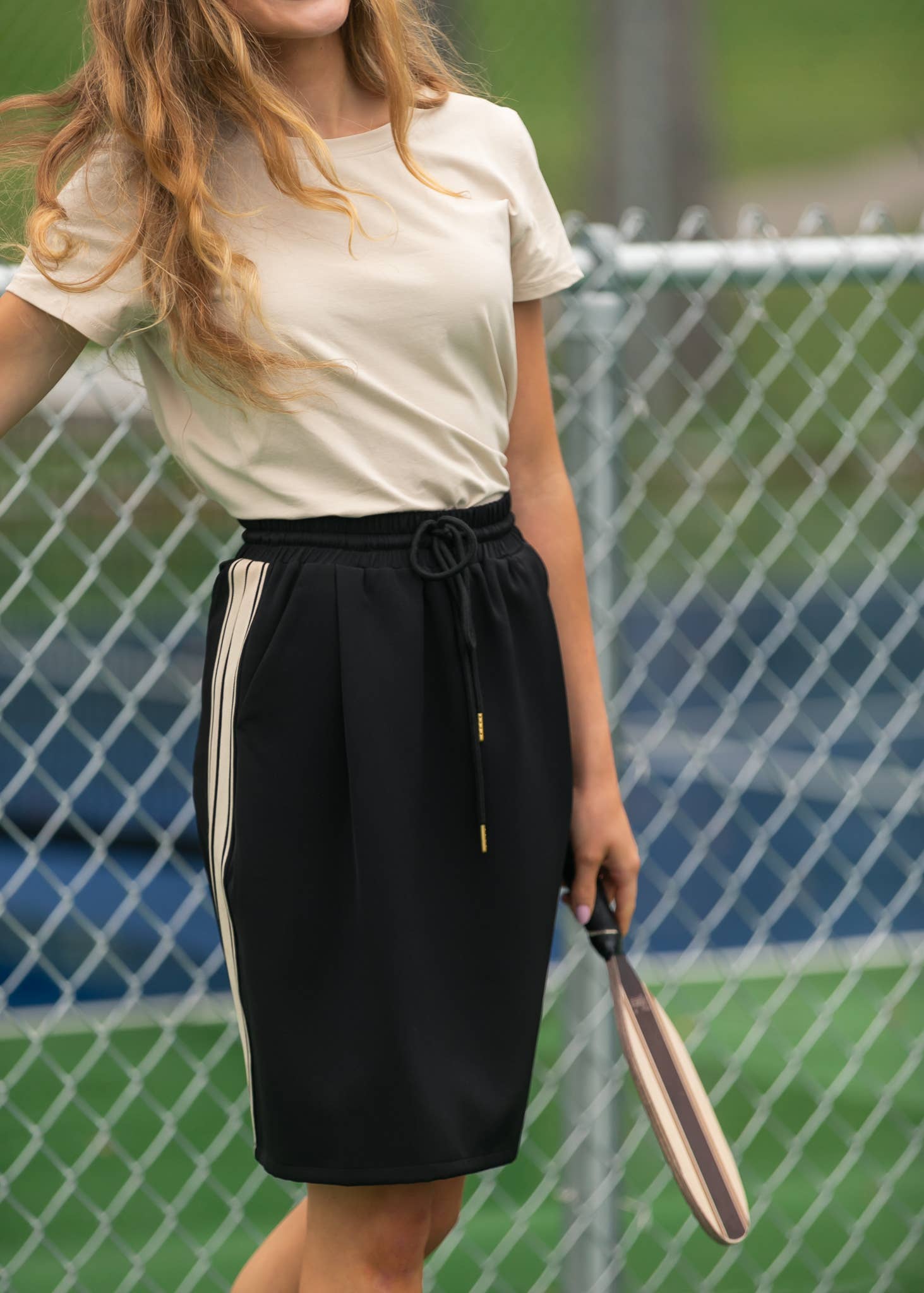 Nina Side Stripe Skirt - Womens