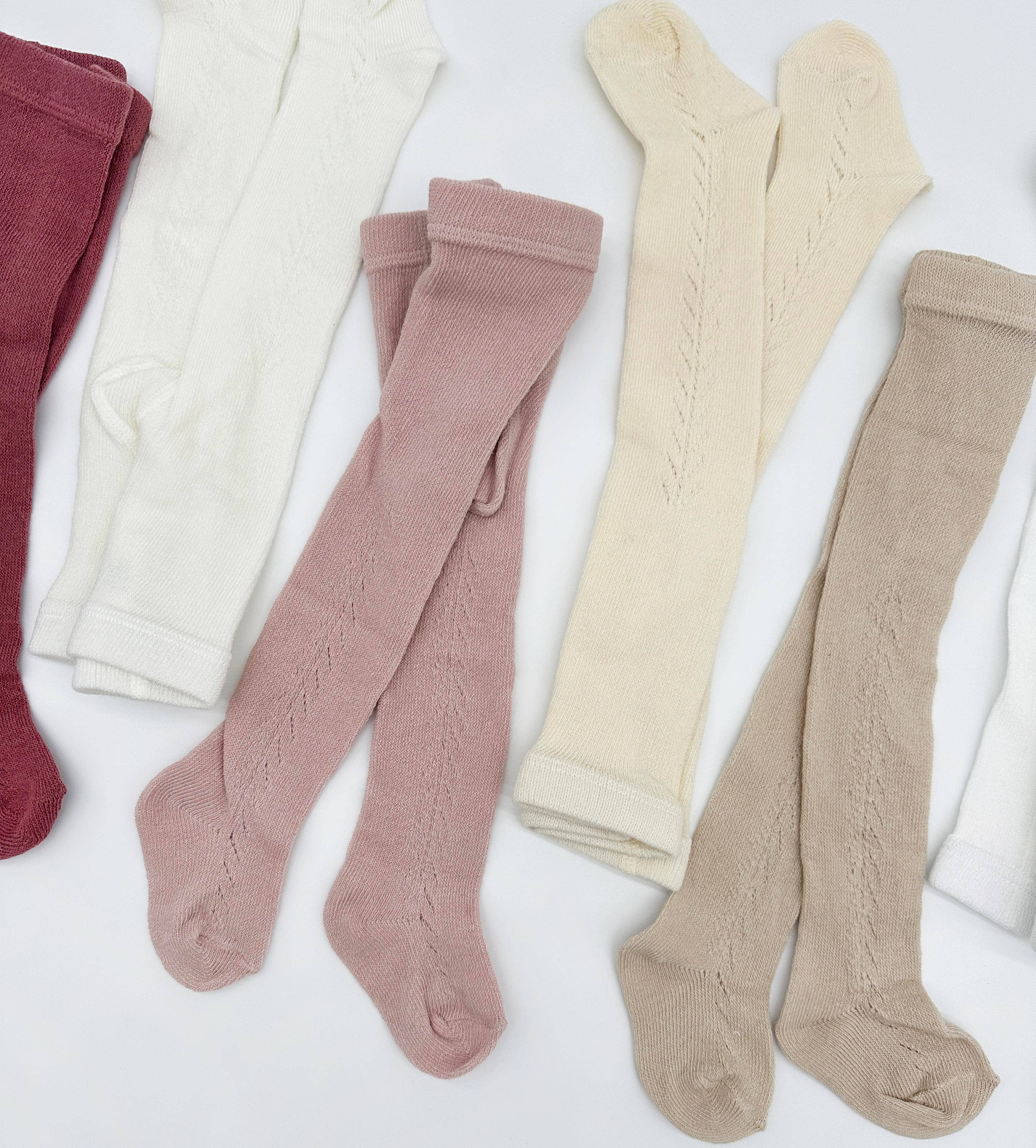 Baby/Girls - French Lace Cotton Tights