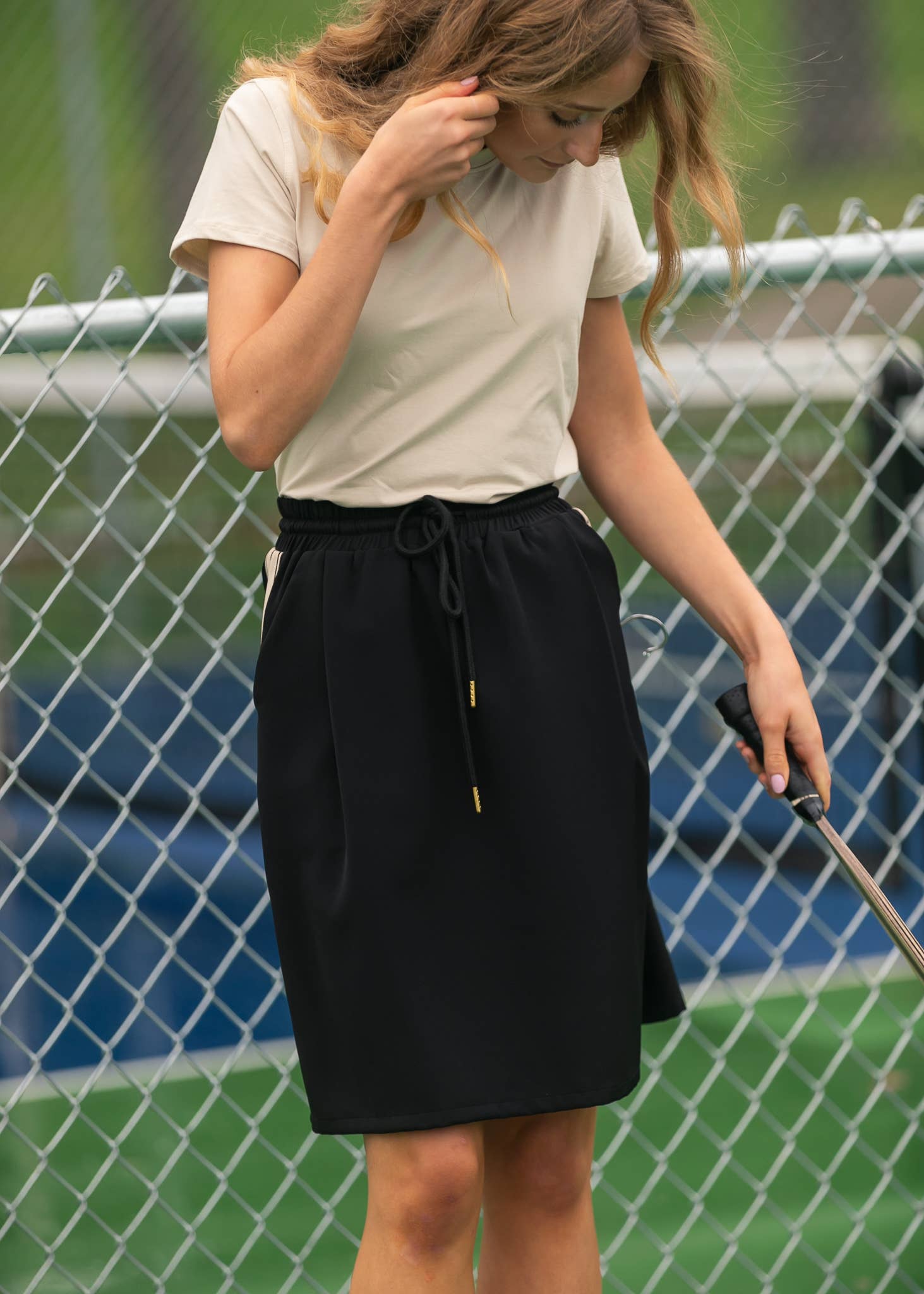 Nina Side Stripe Skirt - Womens